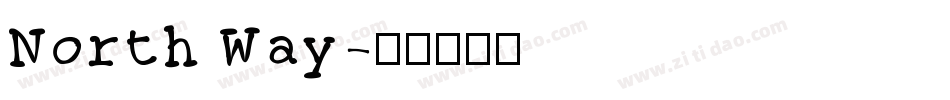 North Way字体转换